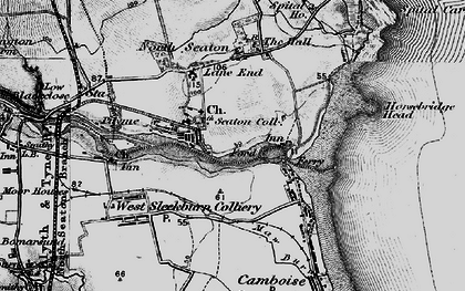 Old map of North Seaton Colliery in 1897
