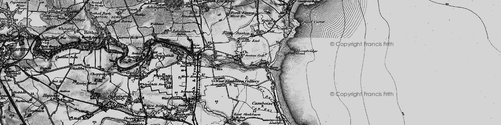 Old map of North Seaton Colliery in 1897