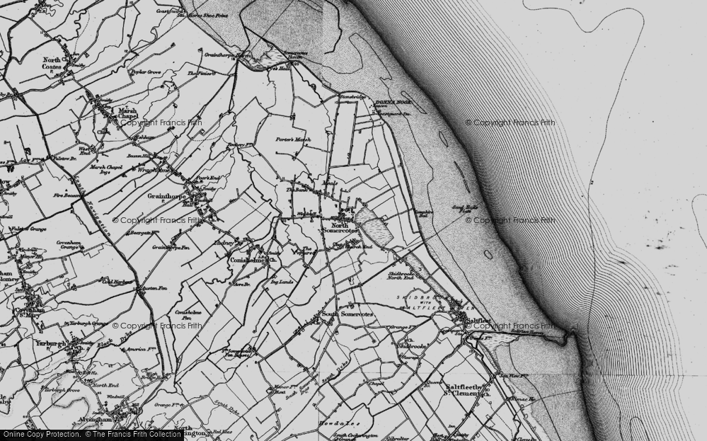 Old Map of North Somercotes, 1899 in 1899