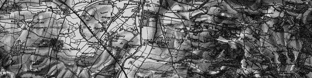 Old map of North Stoke in 1895