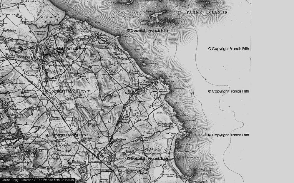 Old Map of North Sunderland, 1897 in 1897
