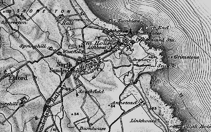 Old map of Burnhouse in 1897