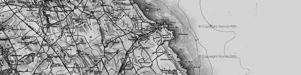Old map of North Sunderland in 1897