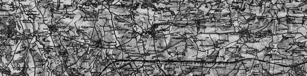 Old map of North Tawton in 1898