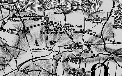 Old map of North Tuddenham in 1898