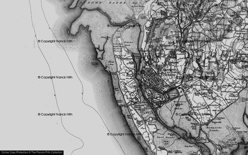 Old Map of North Walney, 1897 in 1897