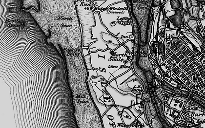 Old map of North Walney in 1897