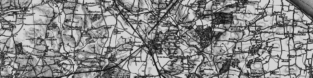 Old map of North Walsham in 1898