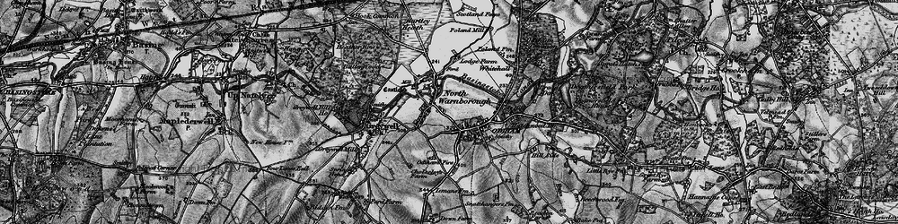 Old map of North Warnborough in 1895