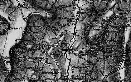 Old map of North Waterhayne in 1898