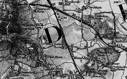 Old map of North Wembley in 1896