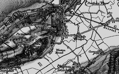 Old map of North Weston in 1898