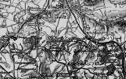 Old map of North Whilborough in 1898