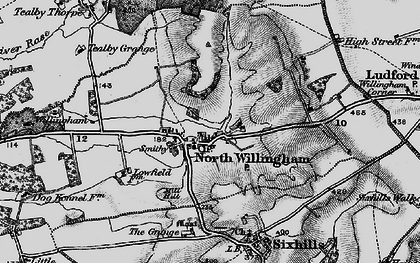 Old map of North Willingham in 1899