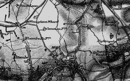 Old map of North Wroughton in 1898