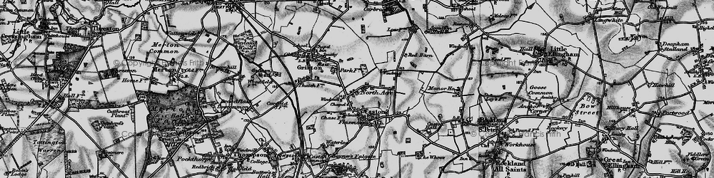 Old map of Northacre in 1898
