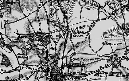 Old map of Northall Green in 1898