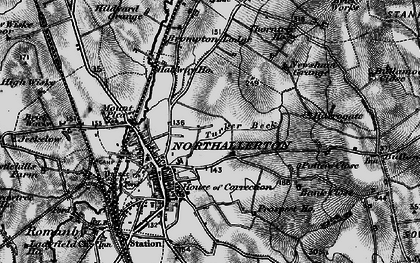 Old map of Northallerton in 1898