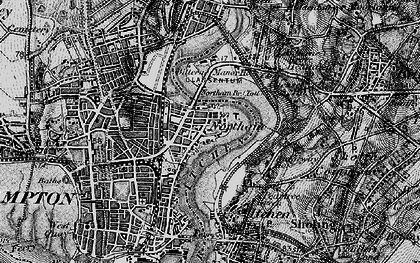 Old map of Northam in 1895