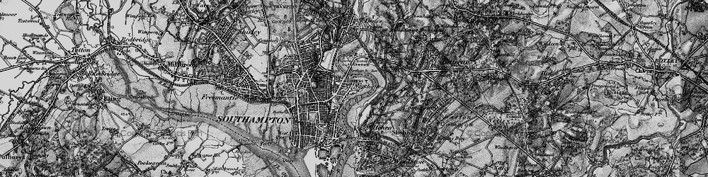 Old map of Northam in 1895
