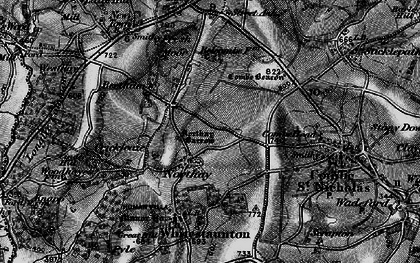 Old map of Belcombe in 1898