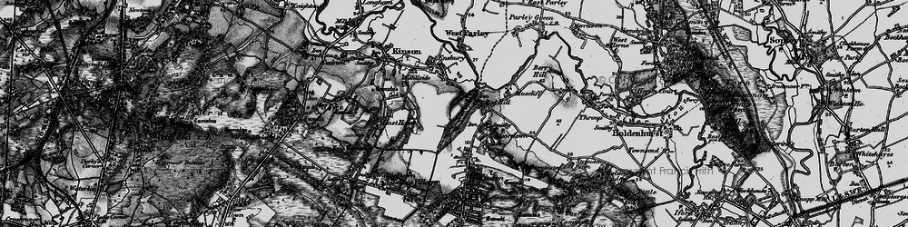 Old map of Northbourne in 1895