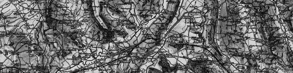 Old map of Langford Br in 1898