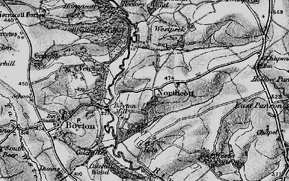 Old map of Northcott in 1895