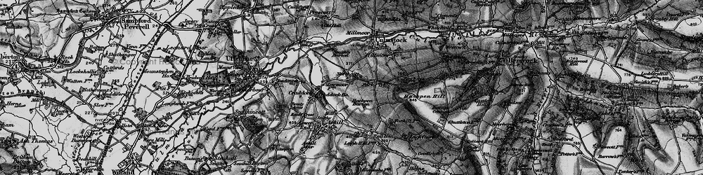 Old map of Northcott in 1898