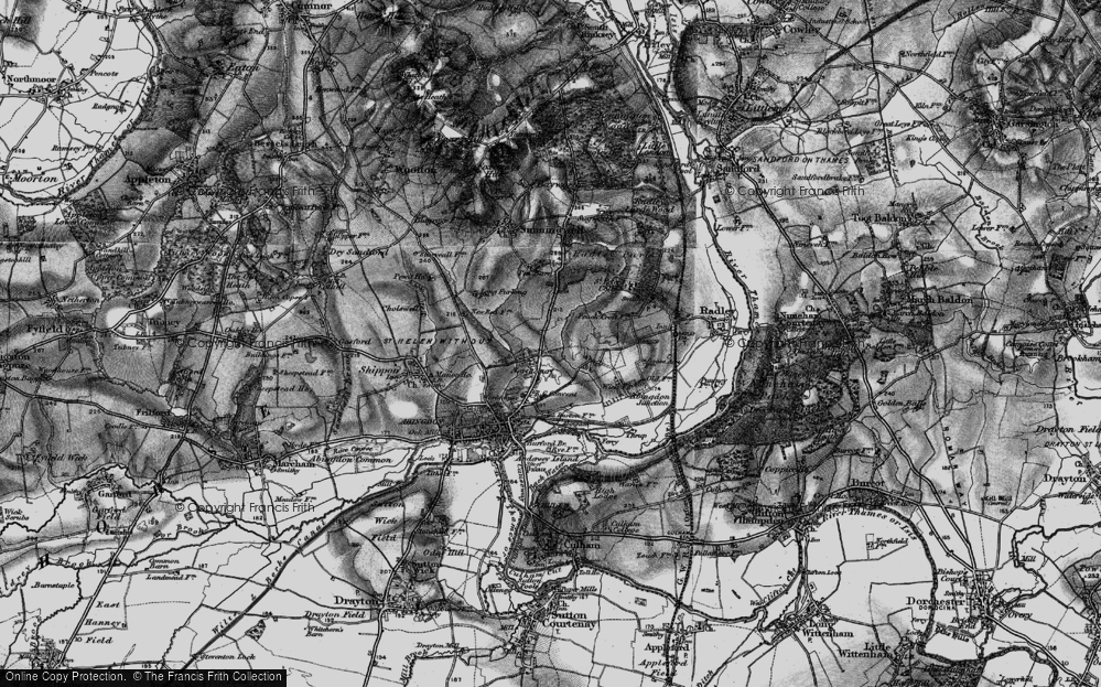 Old Map of Northcourt, 1895 in 1895