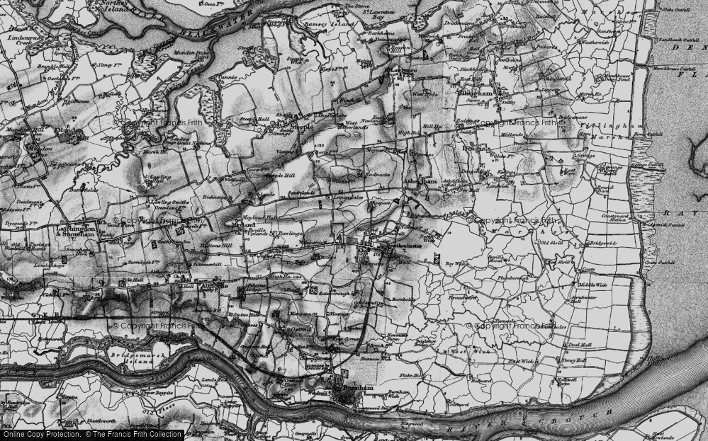 Old Map of Northend, 1895 in 1895