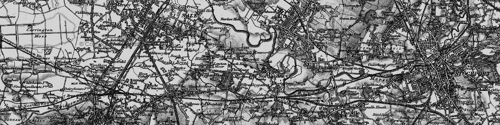 Old map of Northenden in 1896