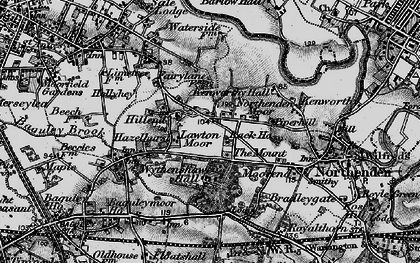 Old map of Northern Moor in 1896