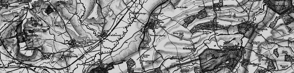 Old map of Brookfield Plantation in 1898