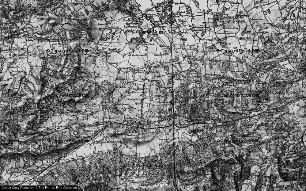 Old Map of Northgate, 1896 in 1896