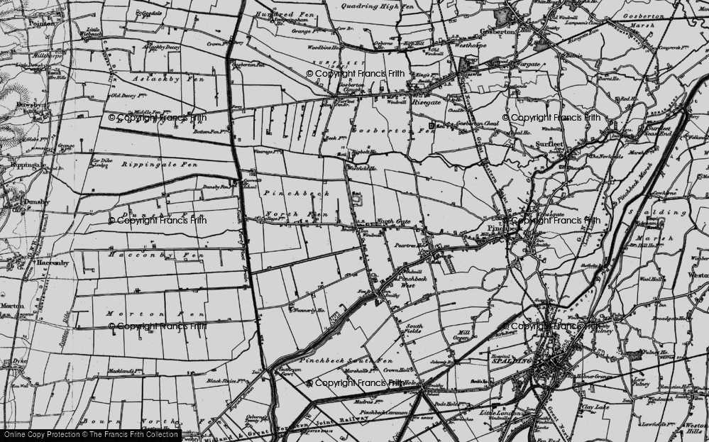 Old Map of Northgate, 1898 in 1898