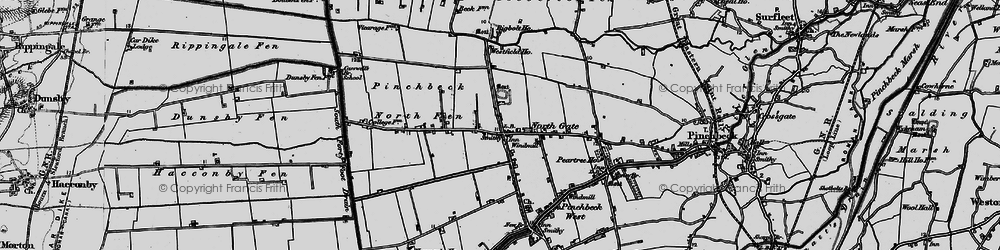 Old map of Northgate in 1898
