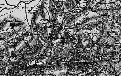 Old map of Northiam in 1895