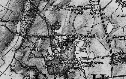 Old map of Northill in 1896
