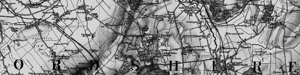 Old map of Northill in 1896