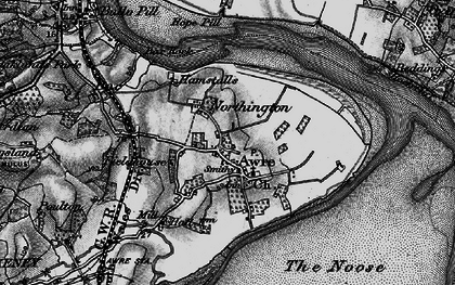 Old map of Northington in 1896