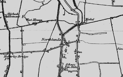 Old map of Northlands in 1898