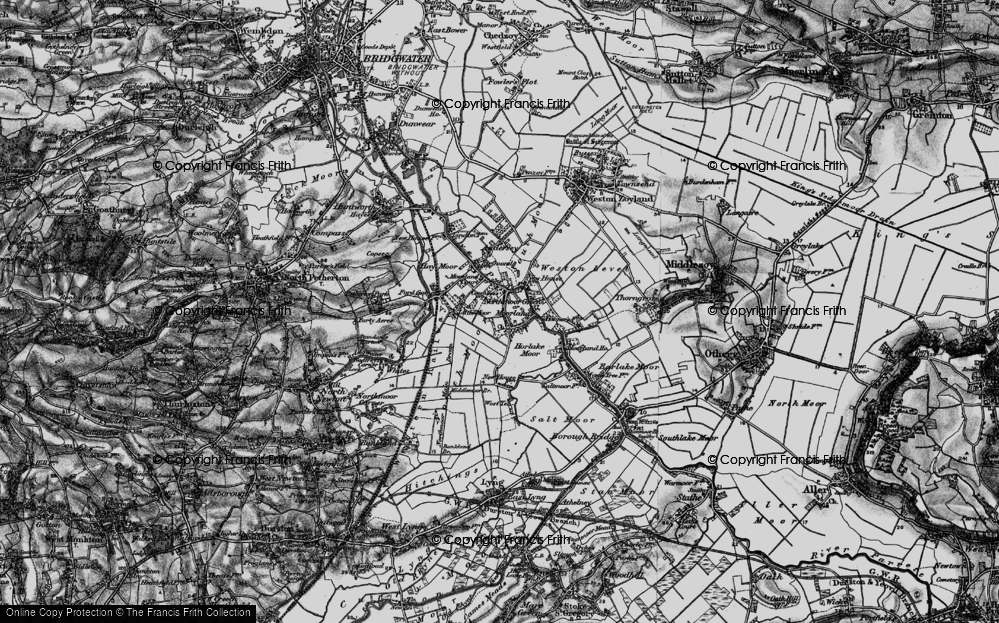 Old Map of Northmoor Green, 1898 in 1898