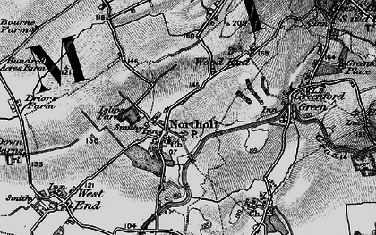 Old map of Northolt in 1896