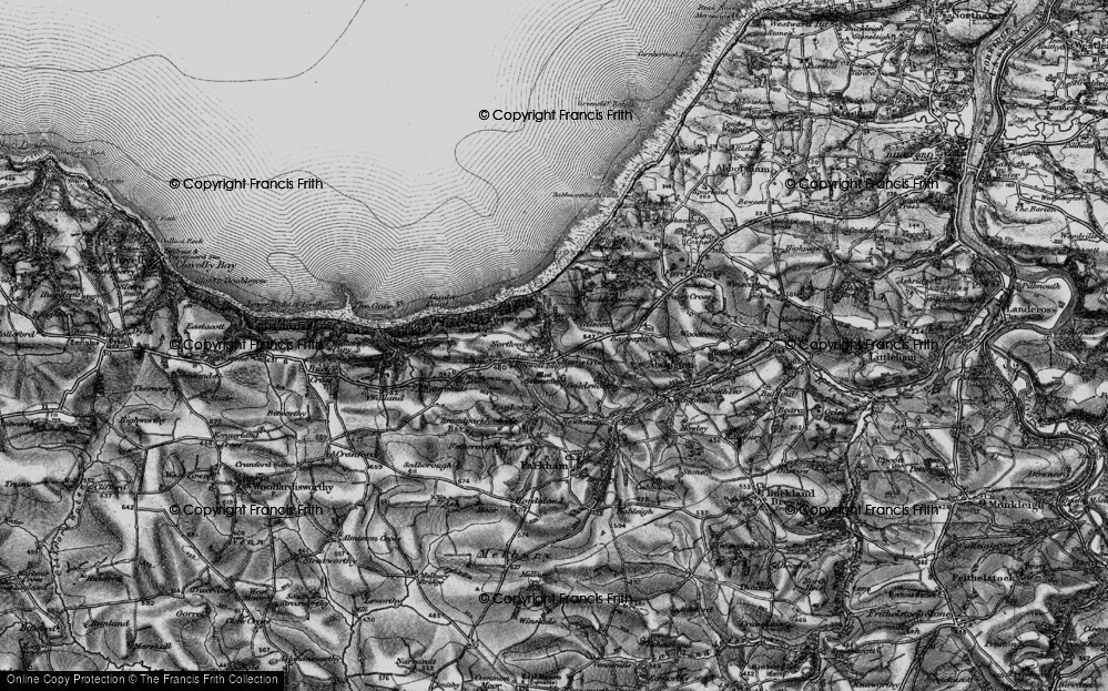 Old Map of Northway, 1895 in 1895