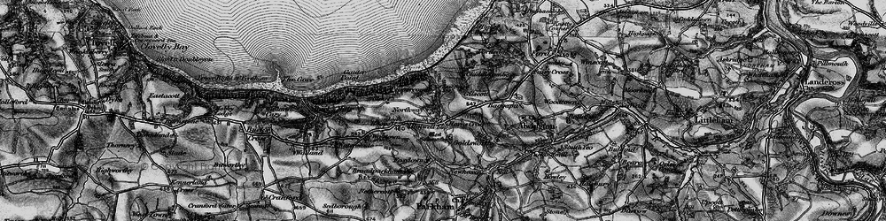Old map of Northway in 1895