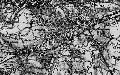 Old map of Northwich in 1896