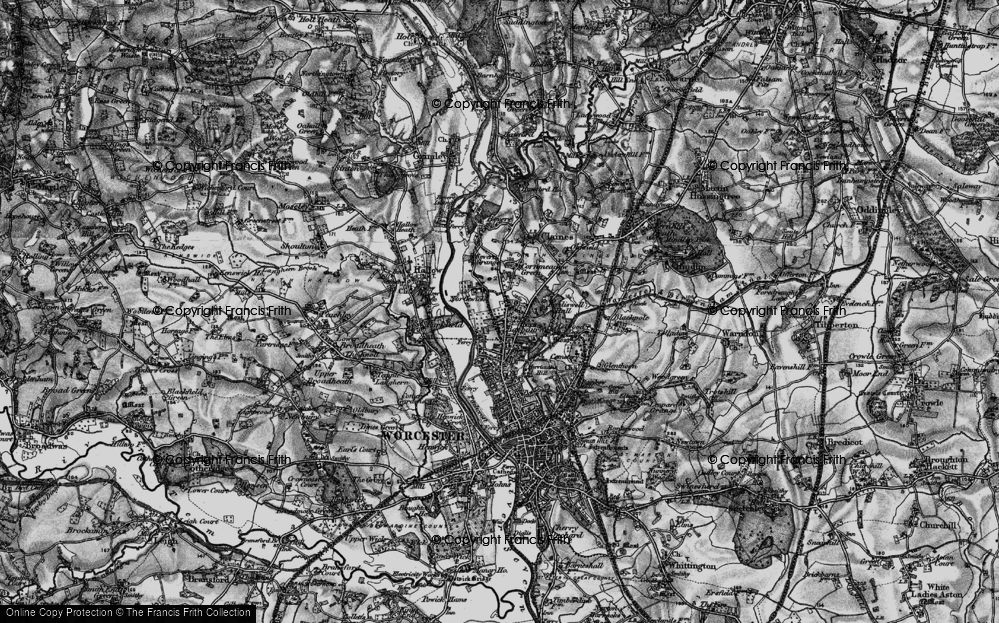 Old Map of Northwick, 1898 in 1898