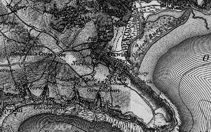 Old map of Slade in 1896