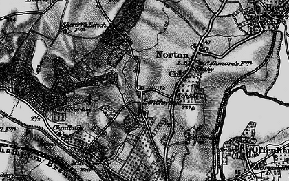 Old map of Norton in 1898